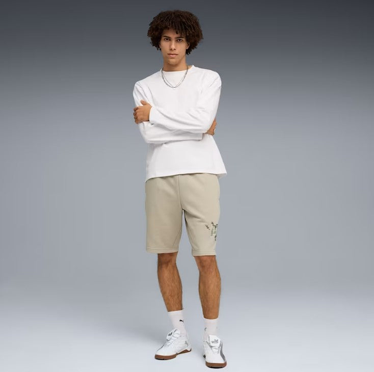 Puma CAMO SHORTS PEBBLE GRAY Beige