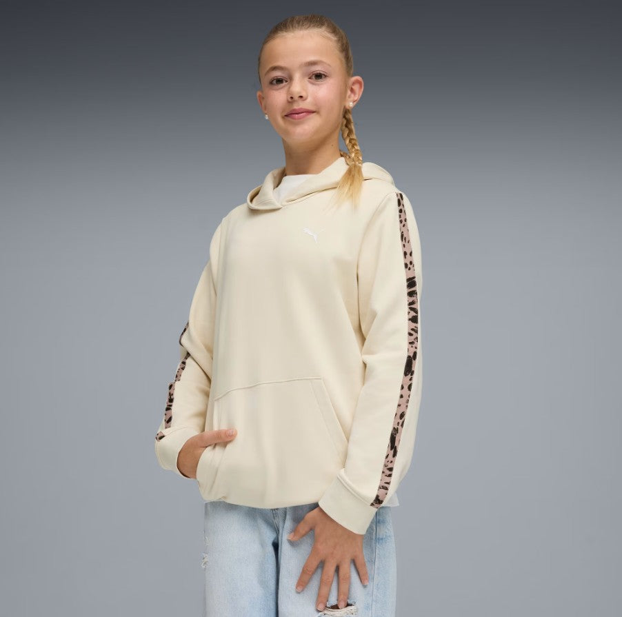 Puma FELPA CAPPUCCIO KIDS Beige