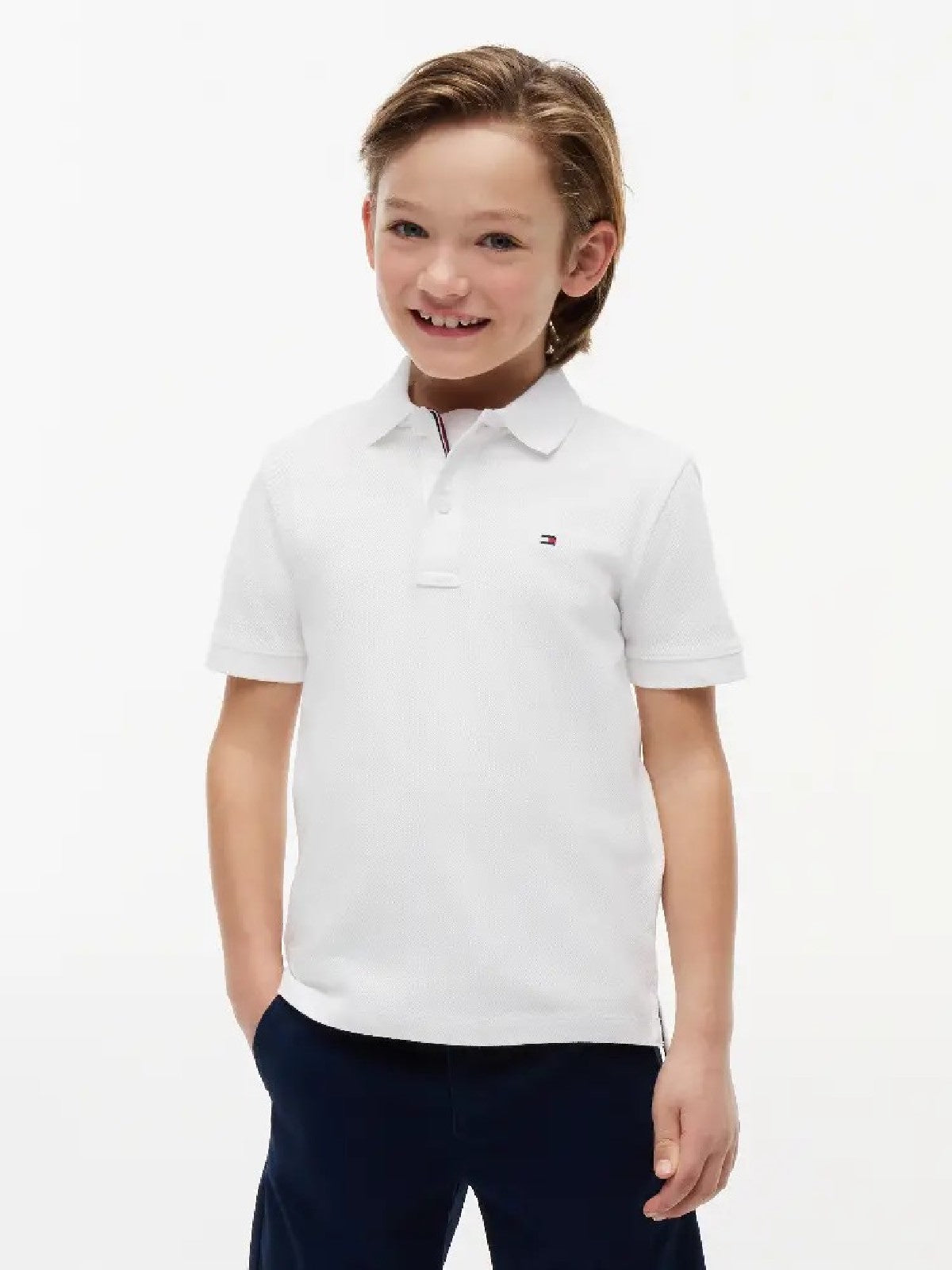 Tommy FLAG POLO White