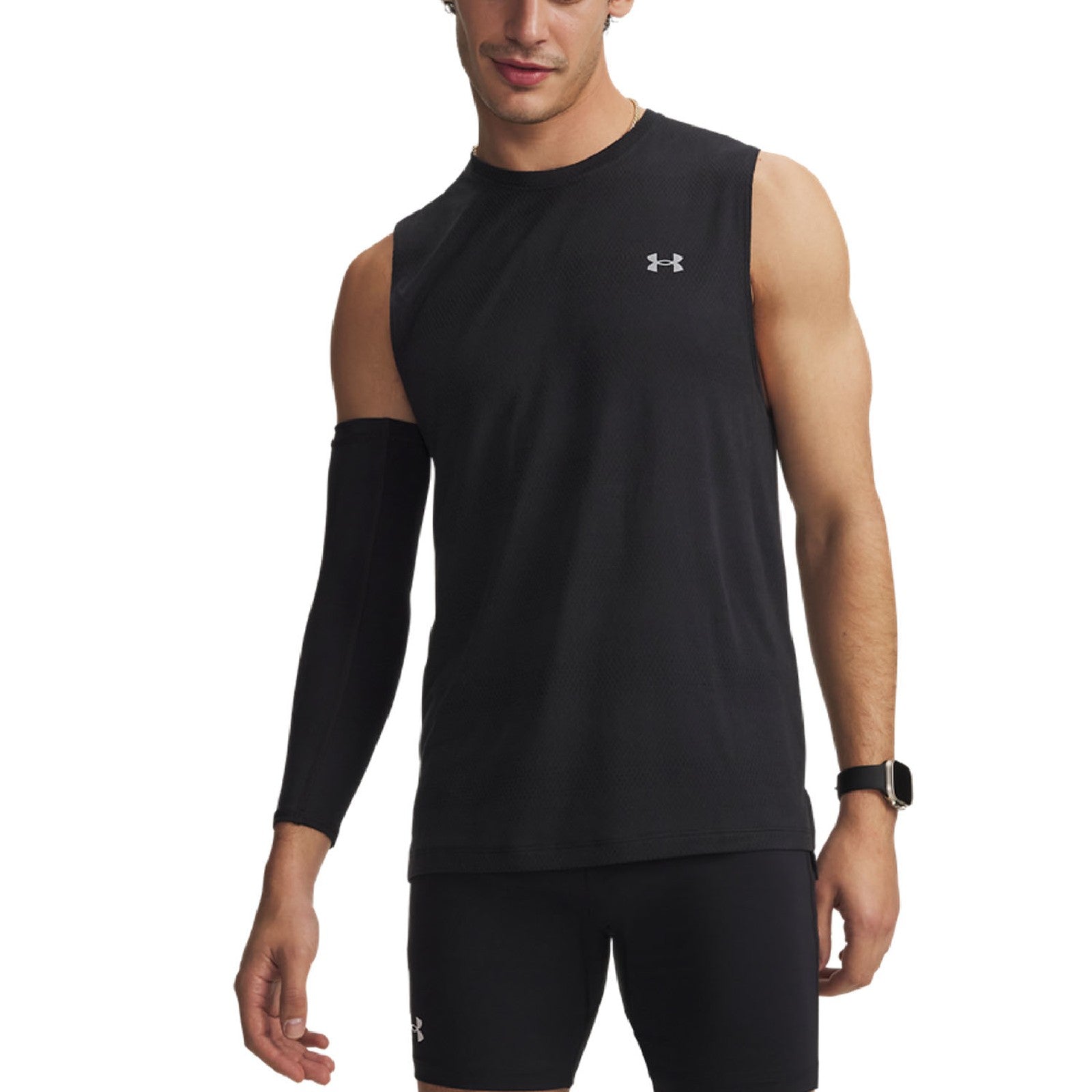 Under Armour CANOTTA TRAFORATA Black