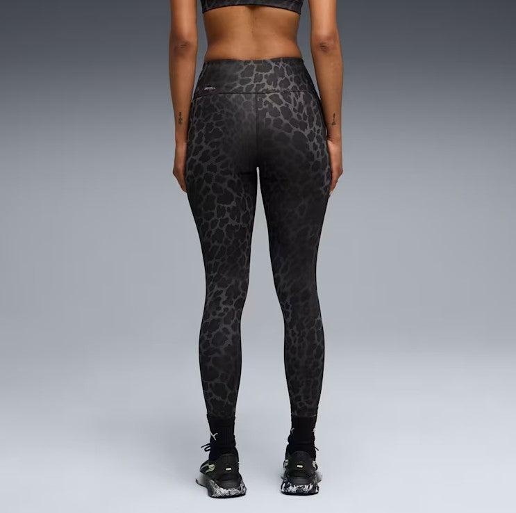 Puma LEGGINGS LEOPARDATO Black