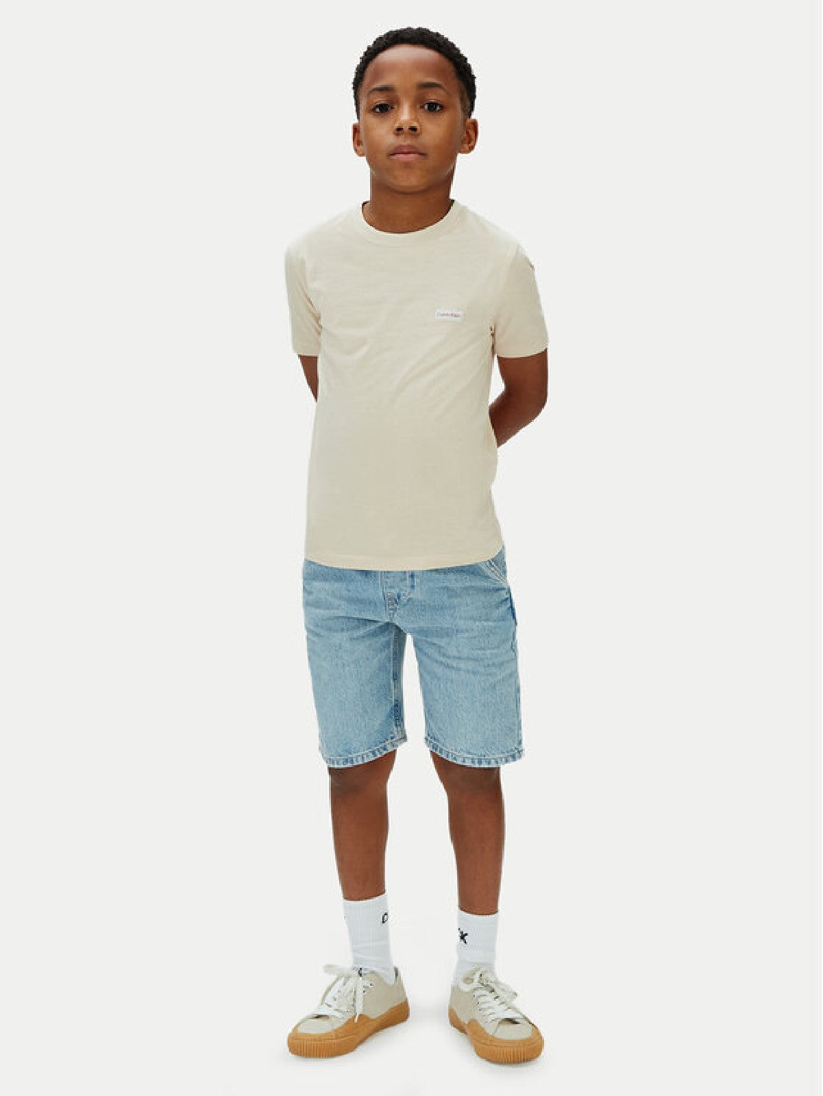 CALVINKLEIN SHORT JEANS White