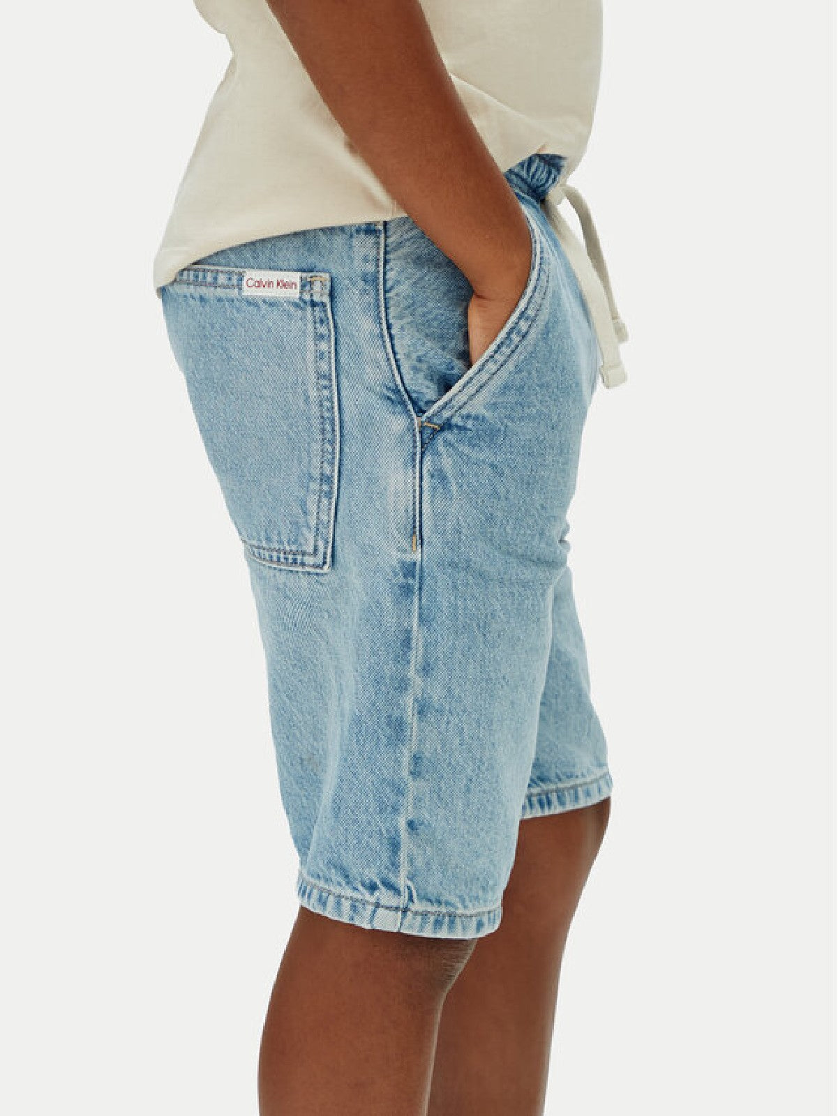 CALVINKLEIN SHORT JEANS White