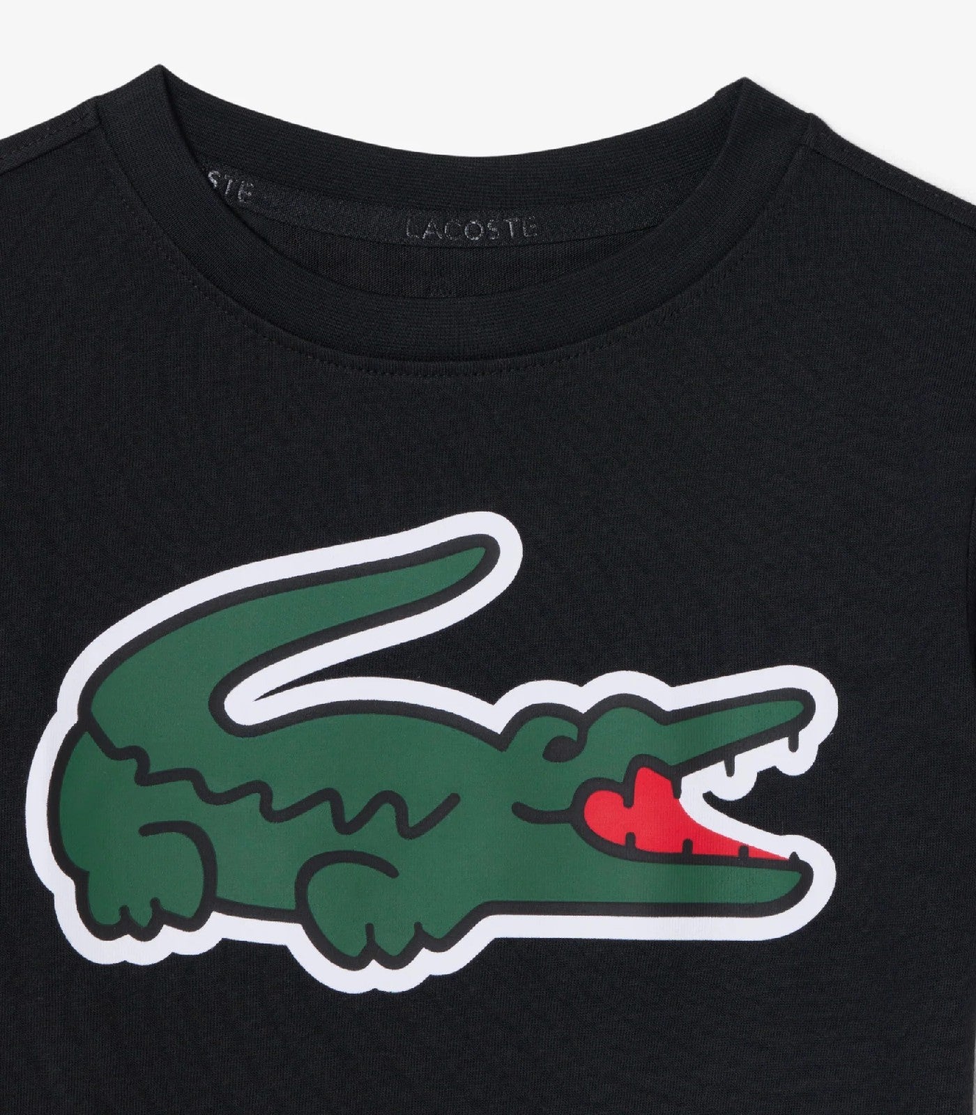Lacoste T SHIRT BOX LOGO Black