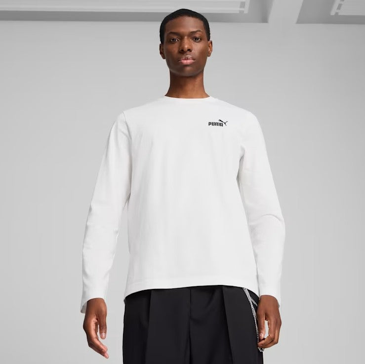 Puma T SHIRT UOMO MANICA LUNGA White