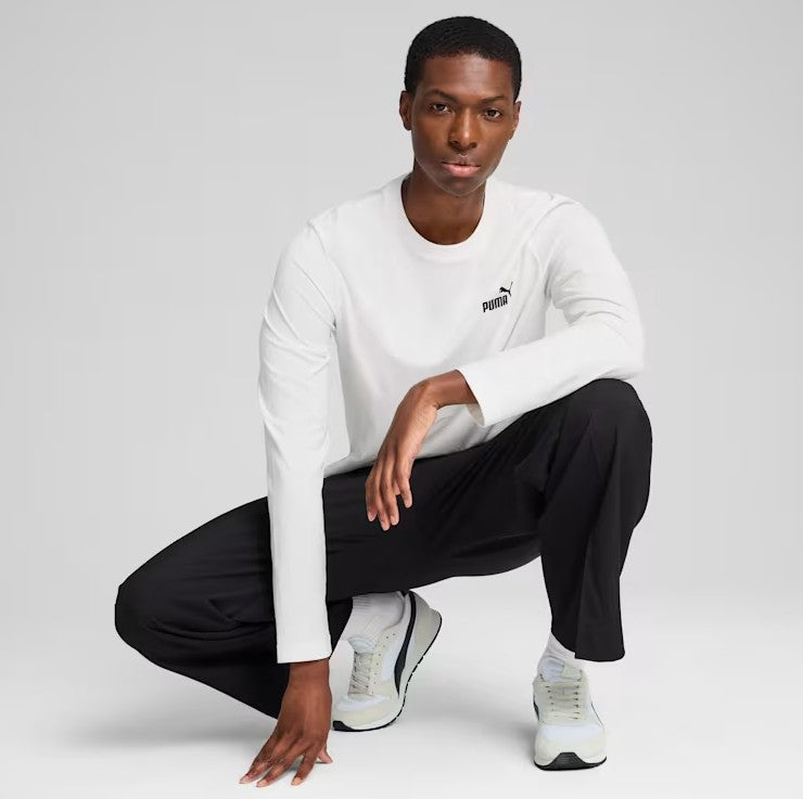 Puma T SHIRT UOMO MANICA LUNGA White