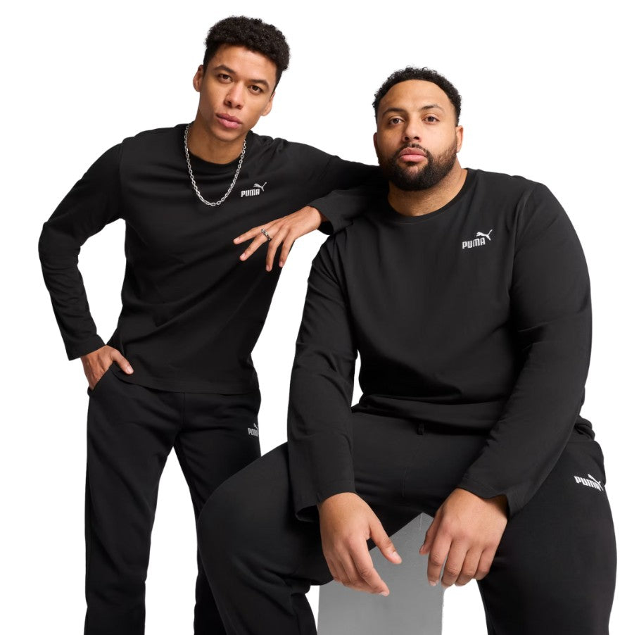 Puma T SHIRT COTONE MANICA LUNGA Black