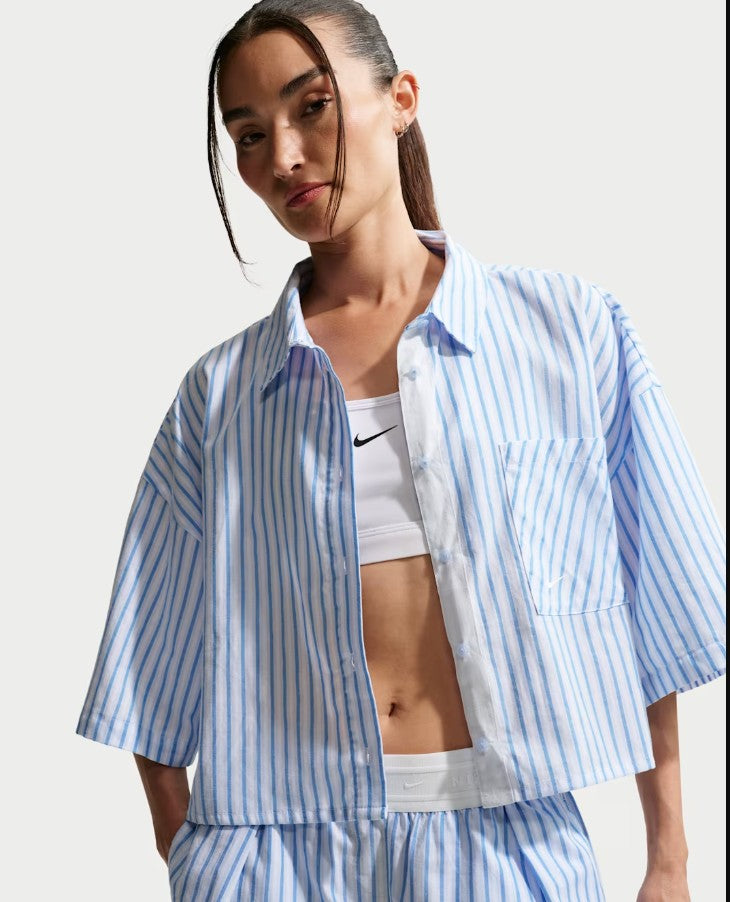 Nike CAMICIA COTONE CROP White