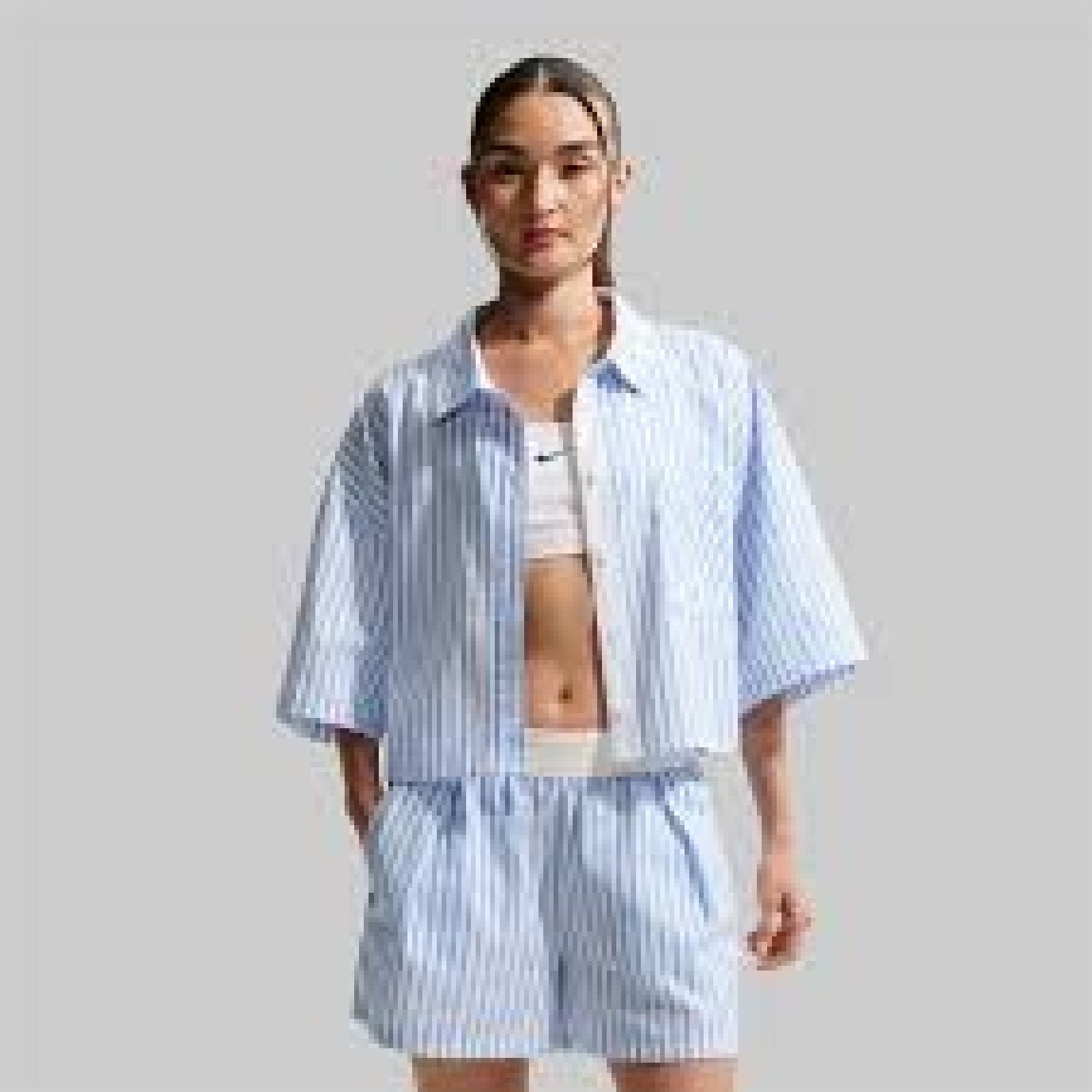 Nike CAMICIA COTONE CROP White