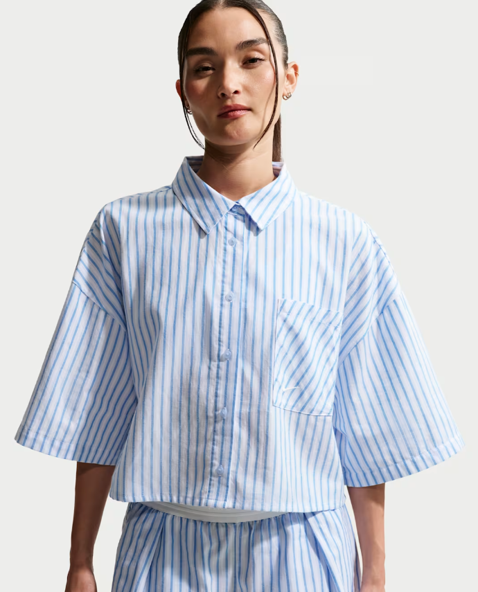 Nike CAMICIA COTONE CROP White