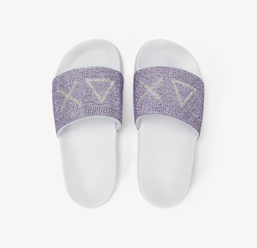 Sun68 SLIPPERS STRASSLOGO LILLA