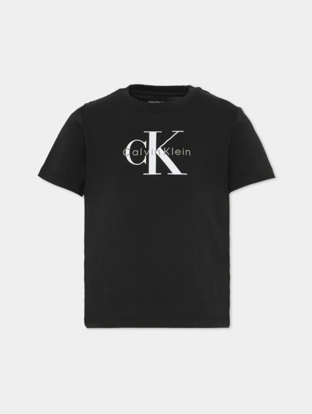 CALVINKLEIN MONOGRAM T SHIRT Black