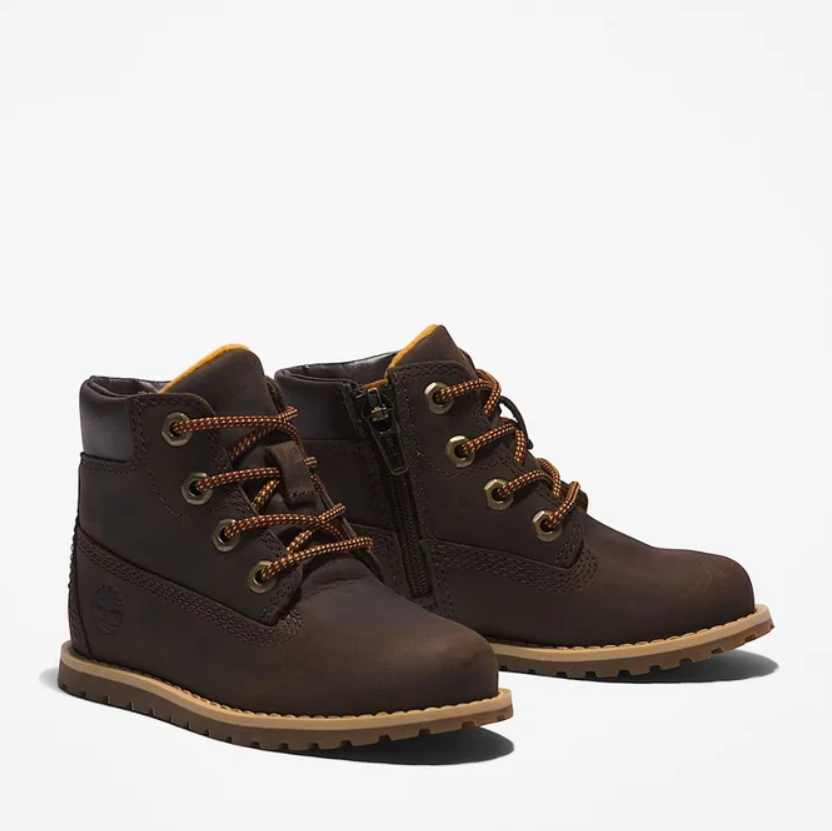 Timberland Stivaletto Stringato Marrone Kids