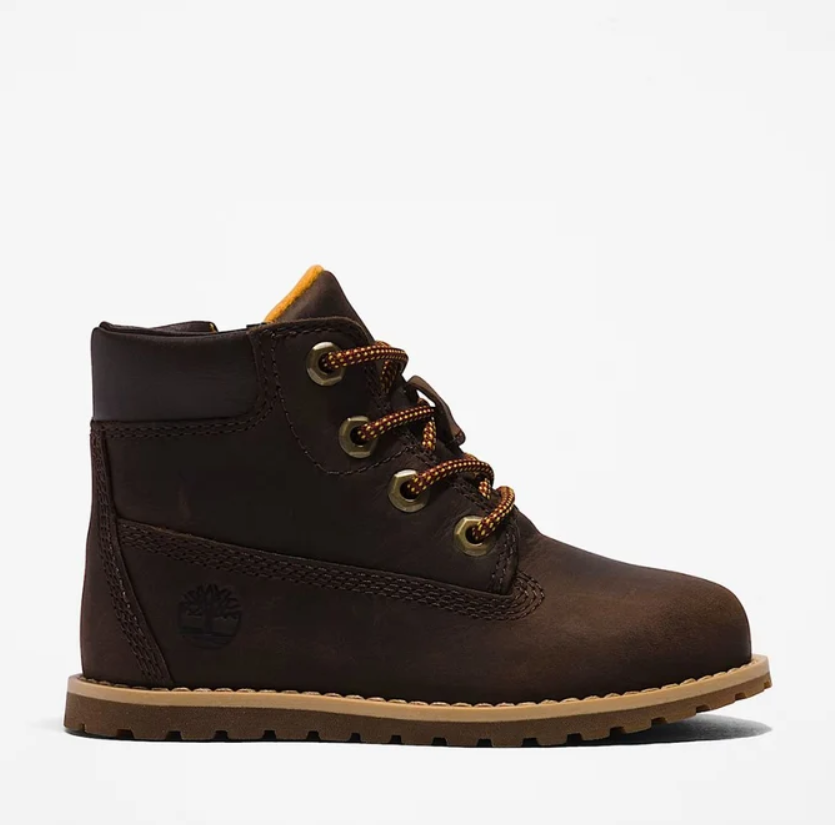 Timberland Stivaletto Stringato Marrone Kids