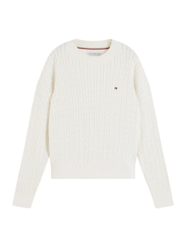 Tommy Hilfiger Maglione KG0KG08848 Crema Regular Fit