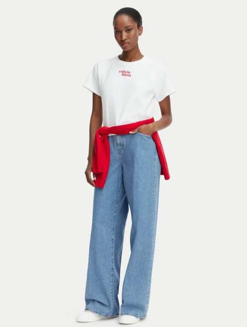 Calvin Klein Jeans, Jeans LV047G906G Blu Wide Leg