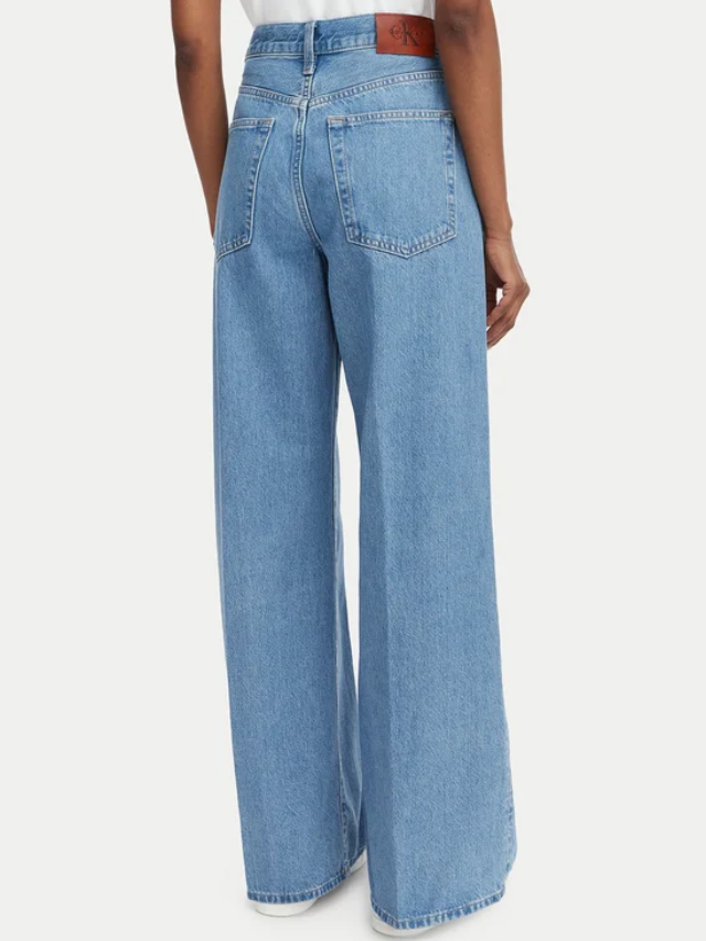 Calvin Klein Jeans, Jeans LV047G906G Blu Wide Leg