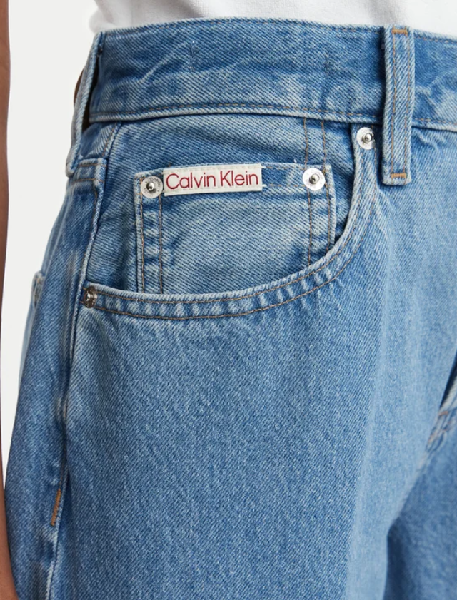 Calvin Klein Jeans, Jeans LV047G906G Blu Wide Leg