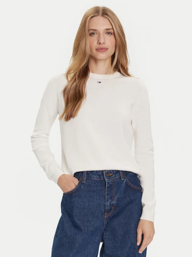 Maglione Essential DW0DW20159 Écru Regular Fit