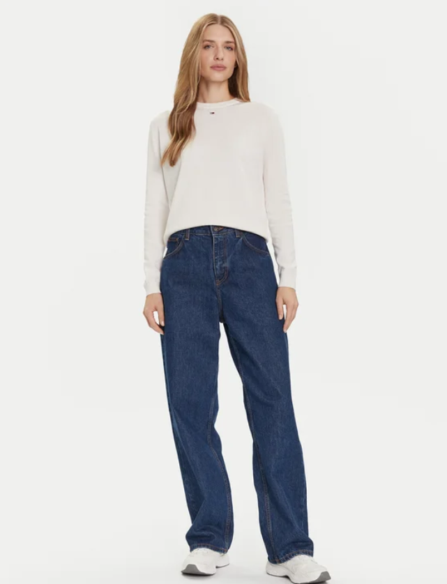 Maglione Essential DW0DW20159 Écru Regular Fit