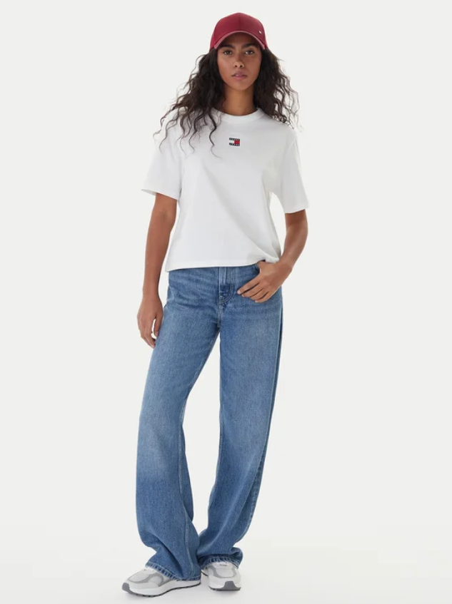 T-shirt Badge Écru Boxy Fit