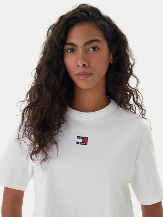 T-shirt Badge Écru Boxy Fit