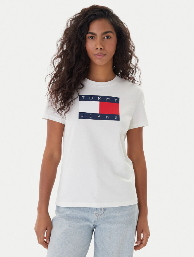 T-shirt Flag Écru Regular Fit