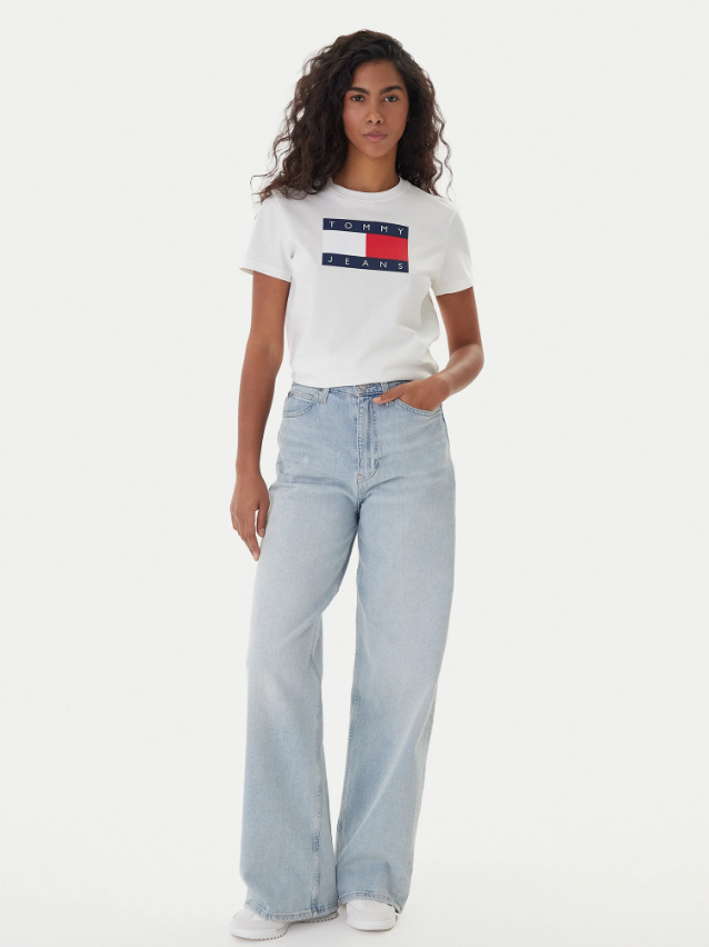 T-shirt Flag Écru Regular Fit