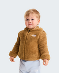Teddy Brown con cappuccio e cerniera integrale Campshire da neonato