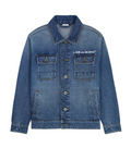 Diag Regular Denim Jacket Steel Indigo Off White