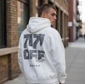 Felpa OFF-WHITE con cappuccio bianco