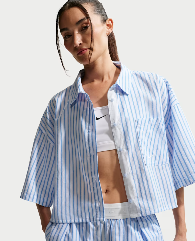 Nike CAMICIA COTONE CROP White