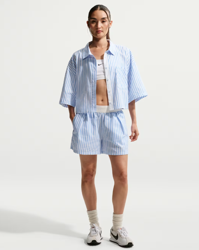 Nike CAMICIA COTONE CROP White