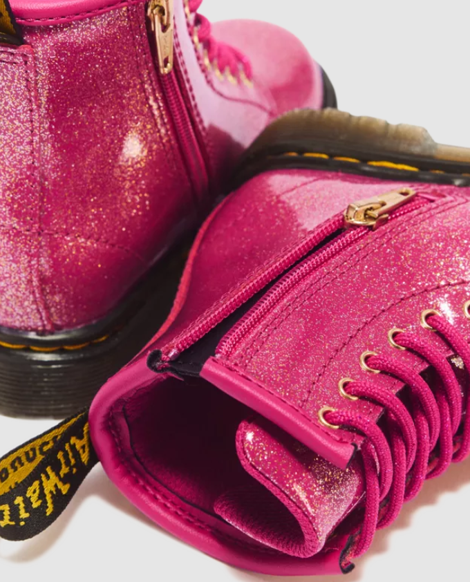STIVALI PRIMI PASSI 1460 IN PELLE GLITTERATA PER BAMBINI
